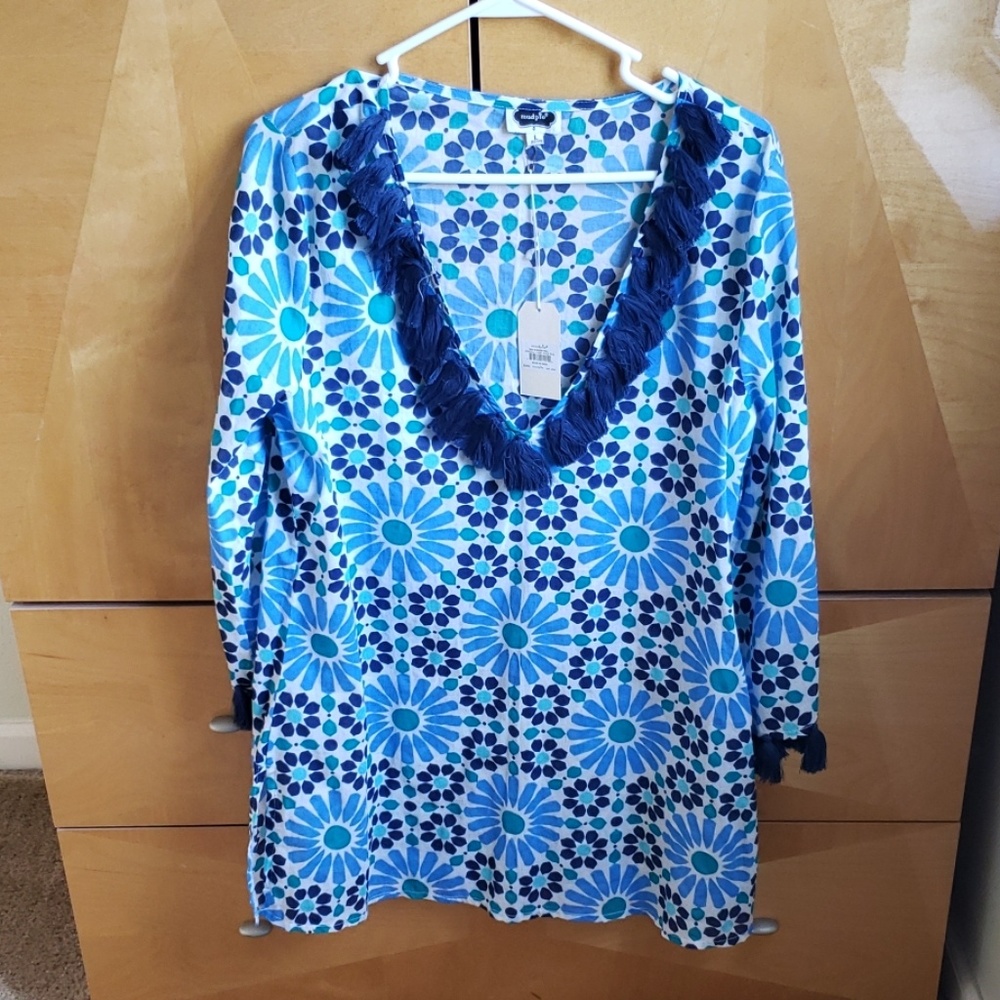 Blue Floral Top
